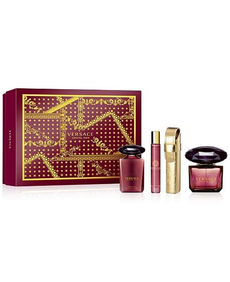 versace crystal noir gift set macy's|Crystal Noir Versace perfume .